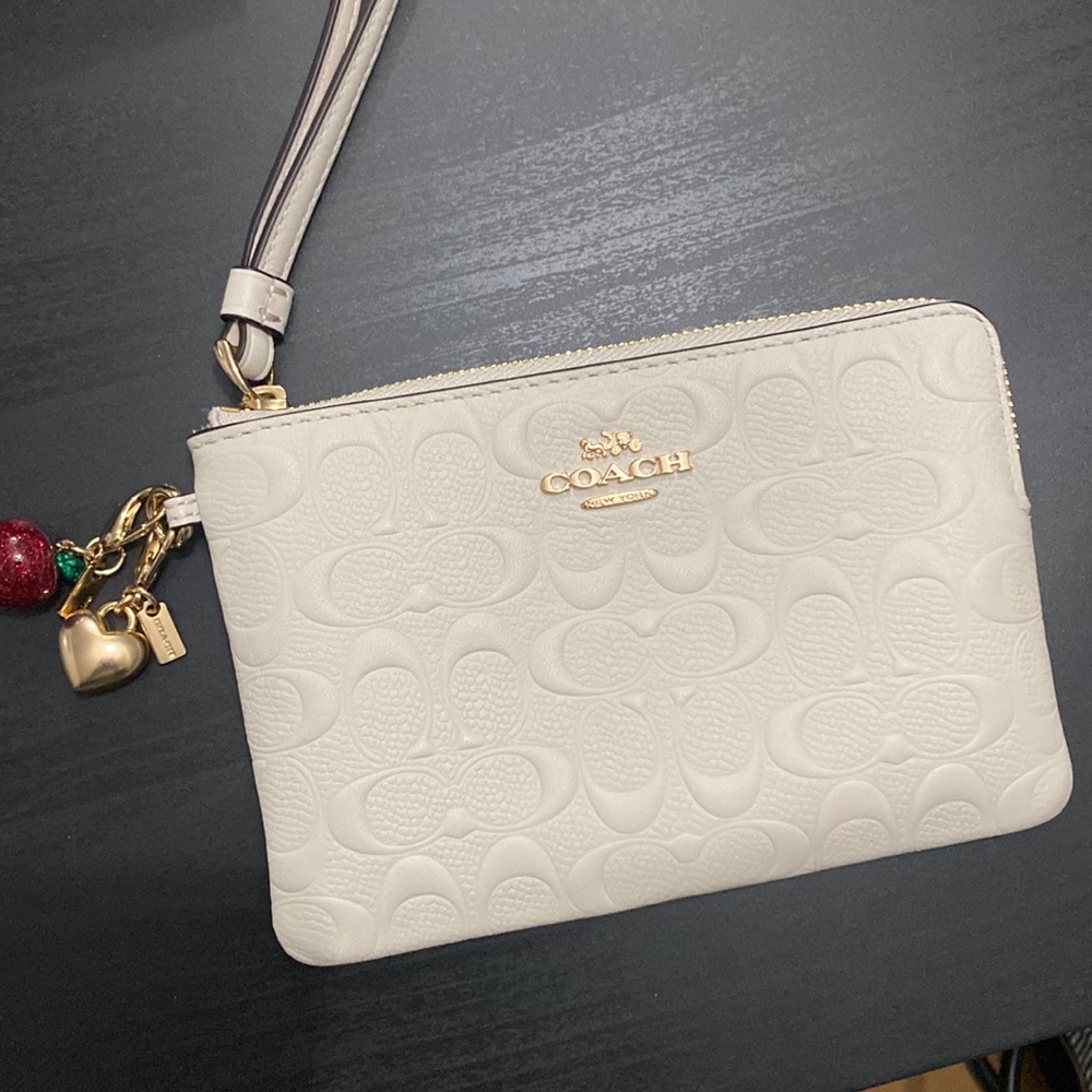Coach Wristlet with Charms